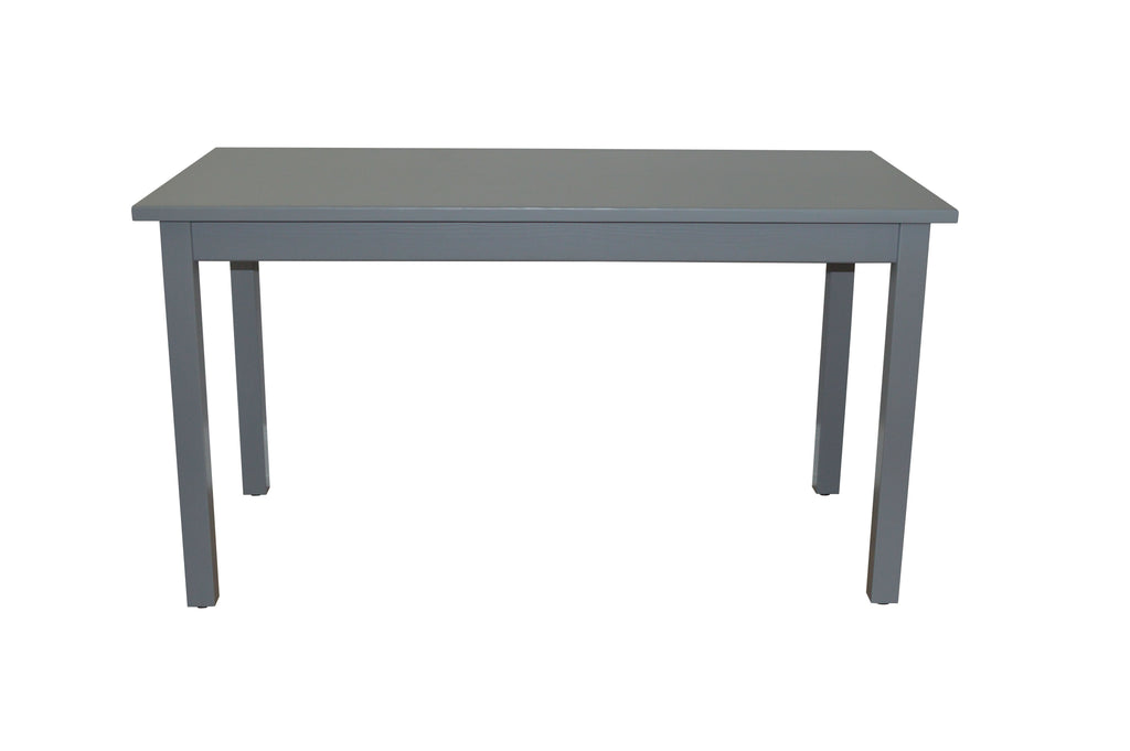 60" Gray Solid Wood Dining Table-6