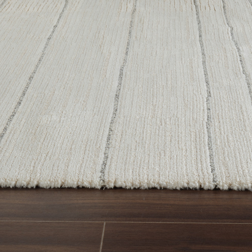 8' X 11' Cream and Beige Abstract Non Skid Area Rug-6